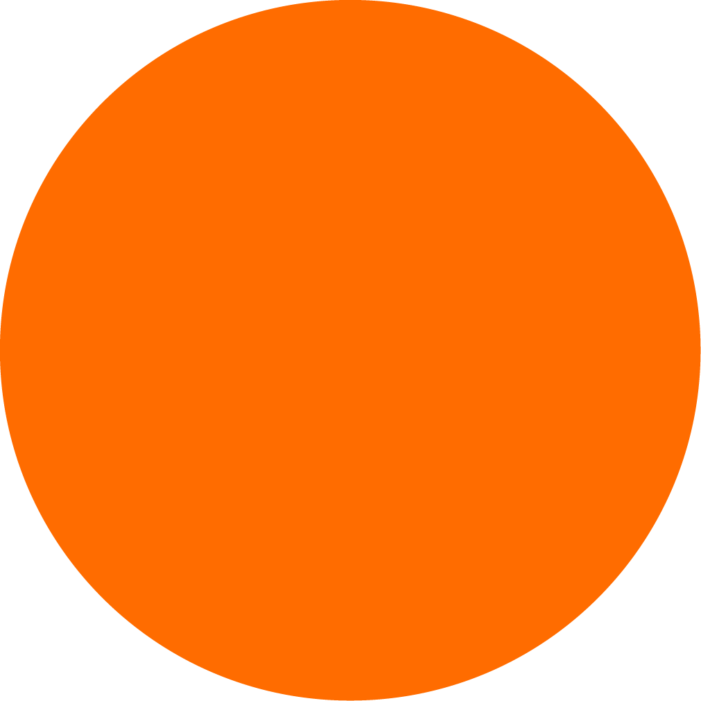 Orange decorative shape